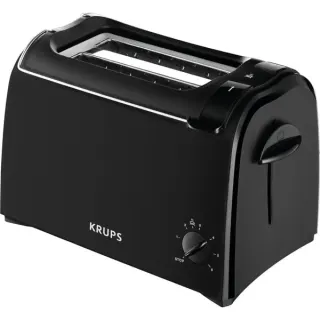 Krups Toaster ProAroma KH1518 (schwarz, 700 Watt, für 2 Scheiben Toast)
