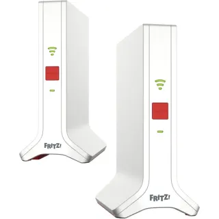 FRITZ! Mesh Set 4200 2er-Set, Repeater (weiß/rot, 2x FRITZ!Repeater 3000 AX)