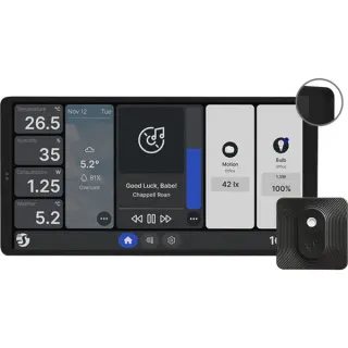Shelly Wall Display X2 Black + Blu H&T, Bedienteil (schwarz)