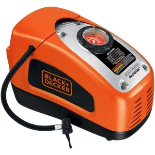 BLACK+DECKER Kompressor ASI300, 11bar, Luftpumpe (orange/schwarz, 12 Volt Zigarettenzünder-Anschluss)