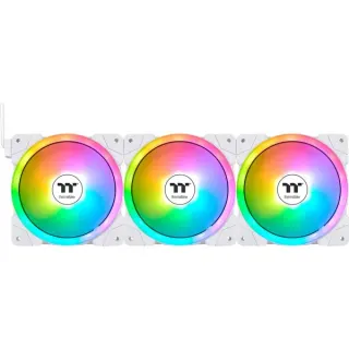 Thermaltake SWAFAN EX12 ARGB Sync PC Cooling Fan White TT Premium Edition, Gehäuselüfter (weiß, 3er Pack, 120 mm)