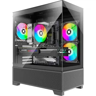 Xilence Xilent Beam XG172 , Tower-Gehäuse (schwarz, Tempered Glass x 2)
