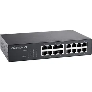 devolo Gigabit Ethernet Switch 16 Port 7235 (schwarz)