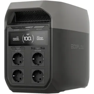 EcoFlow DELTA 3 Serie Tragbare Powerstation, 1024Wh (silber/grau, 1800W)