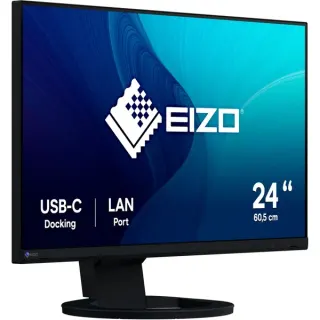 EIZO FlexScan EV2490-BK, LED-Monitor (61 cm (24 Zoll), schwarz, FullHD, 60 Hz, USB-C, IPS)