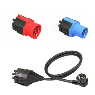 NRGkick Steckeraufsatz Set Standard (EU) 16A 5Pol, 16A 3Pol, Schutzkontakt, Adapter (schwarz, 3-teilig, für NRGkick Ladeeinheit)