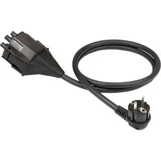 NRGkick Steckeraufsatz "Schutzkontakt" Typ E + F 13A (EU), Adapter (schwarz, 1,30 Meter, für NRGkick Ladeeinheit)