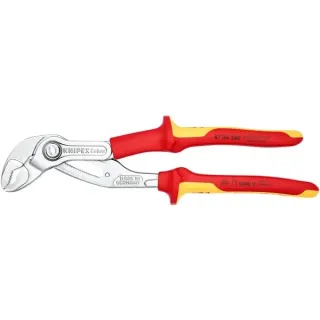 KNIPEX Cobra VDE 8726250, 250mm, Rohr- / Wasserpumpen-Zange (rot/gelb, 24-fach verstellbar)
