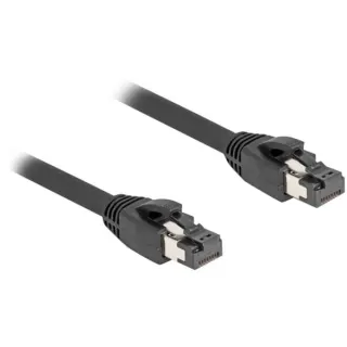 DeLOCK Netzwerkkabel RJ-45 Cat.8.1 S/FTP, bis 40 Gbps (schwarz, 15 Meter)