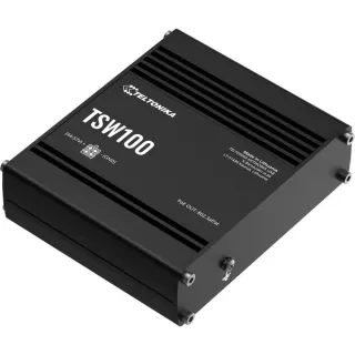 Teltonika TSW100, Switch (schwarz, Industrieller POE+ Ethernet Switch)