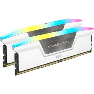 Corsair DIMM 32 GB DDR5-6400 (2x 16 GB) Dual-Kit, Arbeitsspeicher (weiß, CMH32GX5M2B6400C32W, Vengeance RGB, INTEL XMP)