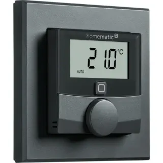 Homematic IP Wandthermostat mit Luftfeuchtigkeitssensor (HmIP-WTH-A) (anthrazit)