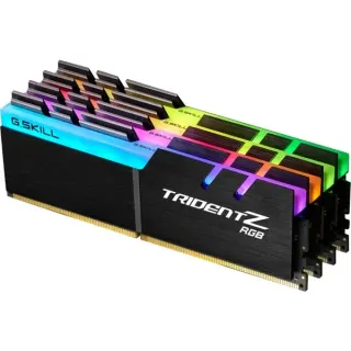 G.Skill DIMM 32 GB DDR4-3200 (4x 8 GB) Quad-Kit, Arbeitsspeicher (schwarz, F4-3200C16Q-32GTZRX, Trident Z RGB, INTEL XMP)