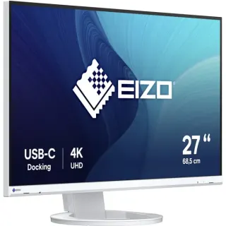 EIZO FlexScan EV2740S-WT, LED-Monitor (68.5 cm (27 Zoll), weiß, UltraHD/4K. IPS, USB-C, HDMI, DP, USB-Hub)