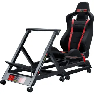 Next Level Racing GTtrack Rennsimulator-Cockpit, Sim Rig (schwarz)