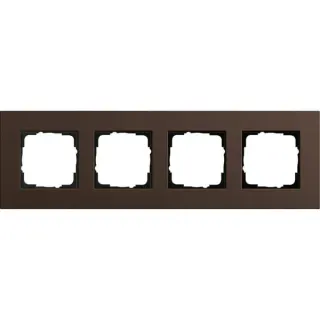 Gira Abdeckrahmen 4fach (braun, Retail)