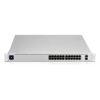 Ubiquiti USW-Pro-24-POE, Switch (grau, 400W PoE Budget)