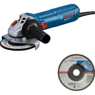 Bosch Professional Winkelschleifer GWS 12-125 Professional + Schruppscheibe (blau, 1.200 Watt)
