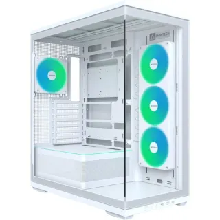 Montech TG3 White, Tower-Gehäuse (weiß, Tempered Glass x 2)