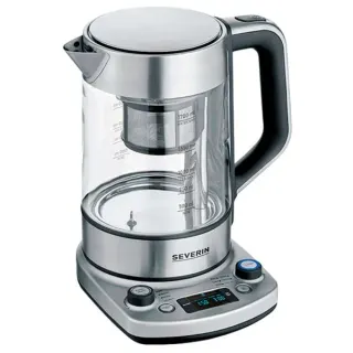 Severin Teekocher Professional WK 3422, Teebereiter (edelstahl (gebürstet)/schwarz, 1,7 Liter)