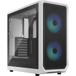Fractal Design Focus 2 RGB White TG Clear Tint, Tower-Gehäuse (weiß, Tempered Glass)