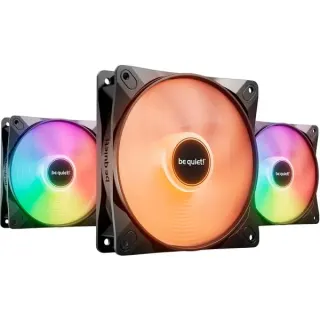 be quiet! Light Wings LX 120mm PWM Triple Pack, Gehäuselüfter (schwarz, 3er Pack, 120 mm)
