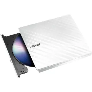 ASUS SDRW-08D2S-U Lite, externer DVD-Brenner (weiß (glänzend), USB 2.0, M-DISC, Retail)
