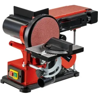 EINHELL Stand-Band-Tellerschleifer TC-US 380, Bandschleifer (rot/schwarz, 300 Watt, B-Ware)