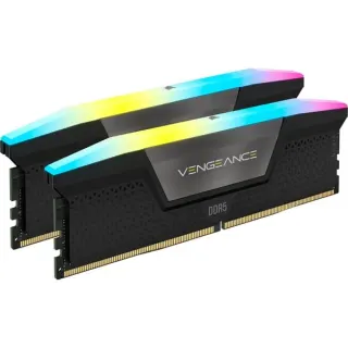 Corsair DIMM 32 GB DDR5-6400 (2x 16 GB) Dual-Kit, Arbeitsspeicher (schwarz, CMH32GX5M2B6400Z32, Vengeance RGB, INTEL XMP, AMD EXPO)
