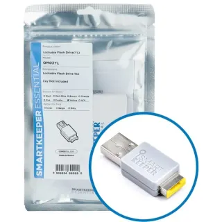 SMARTKEEPER ESSENTIAL Lockable Flash Drive (OM03), USB-Stick (Farbcode Gelb)