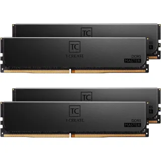 Team Group DIMM 64 GB DDR5-6800 (4x 16 GB) Quad-Kit ECC, Arbeitsspeicher (schwarz, CTCMD564G6800HC34BQC01, T-CREATE MASTER, Registered, INTEL XMP)