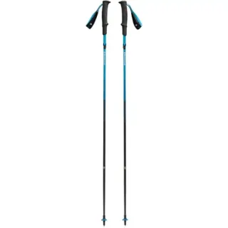 Black Diamond Trekkingstöcke Distance Carbon Z, Fitnessgerät (anthrazit/blau, 1 Paar, 110 cm)
