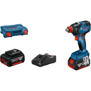 Bosch Professional Akku-Schlagschrauber GDX 18V-200 Professional, 18Volt (blau/schwarz, 2x Li-Ion Akku ProCORE18V 4,0Ah, L-Case)