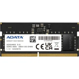 ADATA SO-DIMM 8 GB DDR5-4800 ECC, Arbeitsspeicher (schwarz, AD5S48008G-S, Premier)