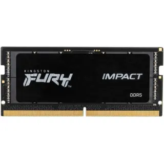Kingston FURY SO-DIMM 16 GB DDR5-4800 , Arbeitsspeicher (schwarz, KF548S38IB-16, Impact, INTEL XMP)