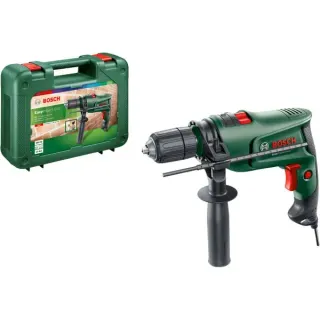 Bosch Heimwerken & Garten Schlagbohrmaschine EasyImpact 600 (grün/schwarz, 600 Watt, Koffer)