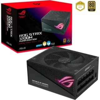ASUS ROG STRIX 1200W Gold Aura Edition, PC-Netzteil (schwarz, 1x 12-Pin High Power GPU, 3x PCIe, Kabelmanagement, 1200 Watt)