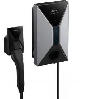 Anker SOLIX V1 Wallbox 22KW, 32A 3-phasig (schwarz/grau, mit 5 Meter Kabel)