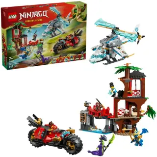 LEGO 71857 Ninjago Showdown am Baumhaus mit dem Ninja-Bike, Konstruktionsspielzeug