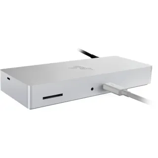Razer Thunderbolt 4 Dock Mercury Edition, Dockingstation (aluminium, USB, Gigabit LAN)