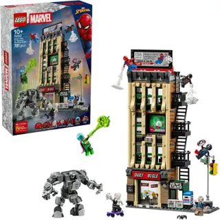 LEGO 76342 Marvel Super Heroes Spider-Man vs. Mysterio: Daily Bugle, Konstruktionsspielzeug