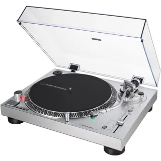 Audio-Technica AT-LP120XUSB, Plattenspieler (silber, Phono-Vorverstärker, USB-Anschluss)