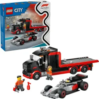 LEGO 60493 City F1 Truck mit Audi F1 Rennwagen, Konstruktionsspielzeug