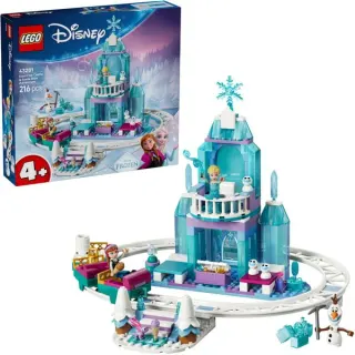 LEGO 43281 Disney Princess Elsas Schlittenfahrt um den Eispalast, Konstruktionsspielzeug