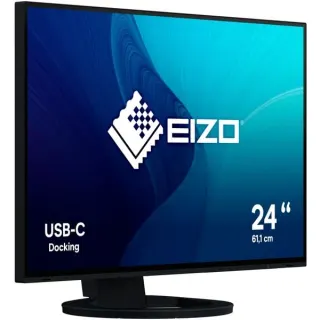 EIZO FlexScan EV2485-BK, LED-Monitor (61.1 cm (24 Zoll), schwarz, WUXGA, IPS, USB-C, HDMI, B-Ware)