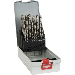 Bosch Professional PRO Metal HSS-G Spiralbohrer-Satz, DIN 338, 135° (25-teilig)
