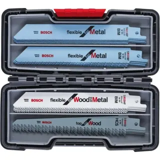 Bosch Professional Säbelsägeblatt-Satz Wood and Metal, 20-teilig (in Toughbox)
