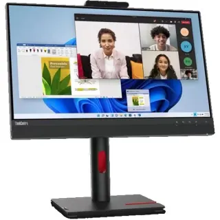 Lenovo ThinkCentre Tiny-In-One 24 Gen5 Touch, LED-Monitor (61 cm (24 Zoll), schwarz, FHD, IPS, Webcam, Touchpanel)