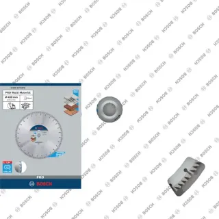 Bosch Professional PRO Multi Material Diamant-Trennscheibe, Ø 400mm (Bohrung 25,4mm)