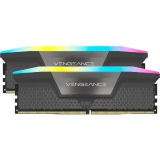 Corsair DIMM 32 GB DDR5-5600 (2x 16 GB) Dual-Kit, Arbeitsspeicher (grau, CMH32GX5M2B5600Z40, Vengeance RGB, AMD EXPO)